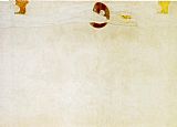 Gustav Klimt Entirety of Beethoven Frieze left1 painting
